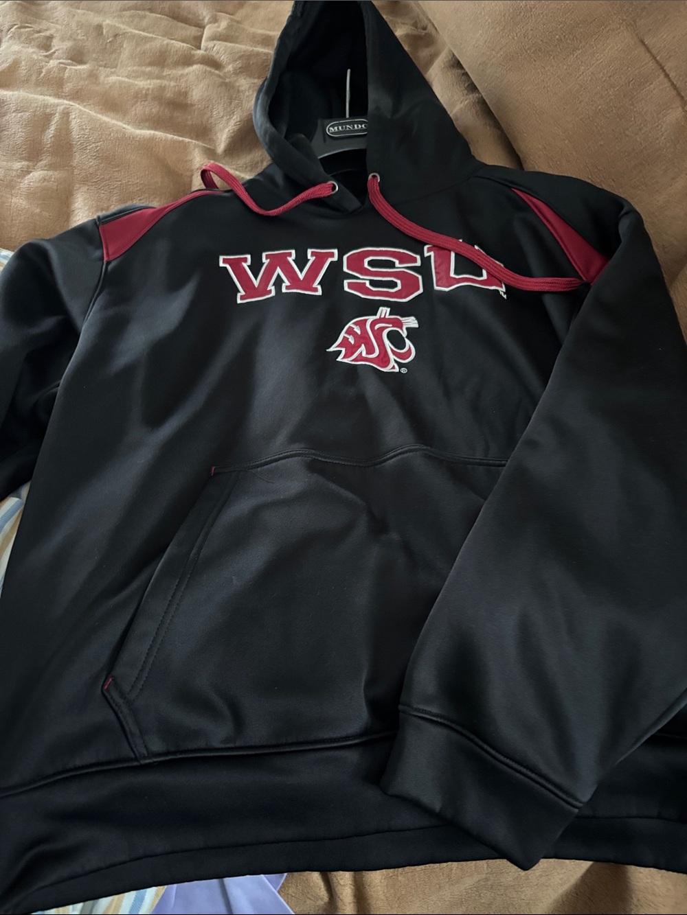 WSU Men's Black & Crimson Pullover Hoodie